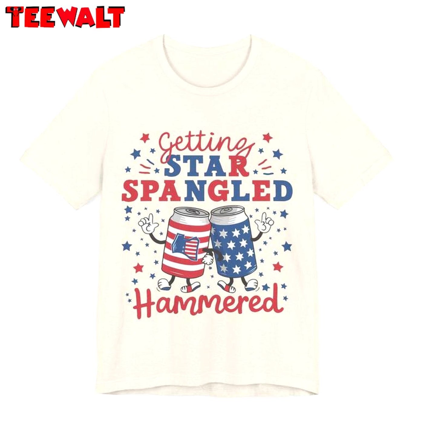 Independence Day Sweatshirt , Comfort Getting Star Spangled Hammered Shirt Tank Top