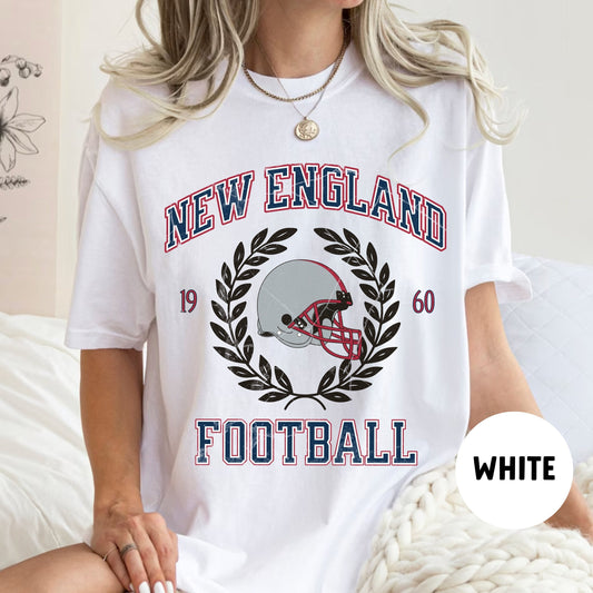 New England Patriots Vintage Football Shirt - Comfort Colors Edition