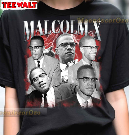 Funny Rock Style Unisex Hoodie, New Rare Malcolm X T