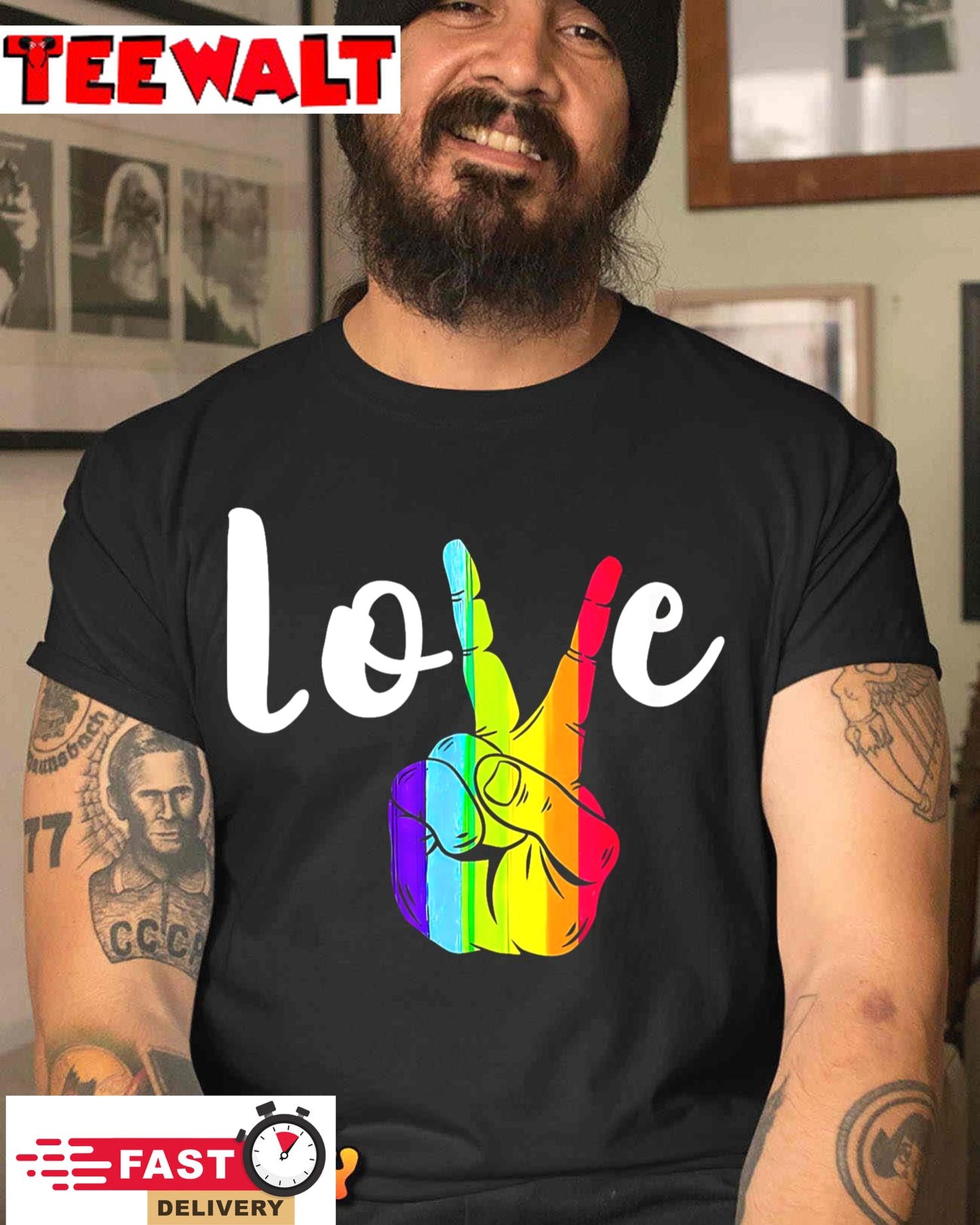 Pride Love is Love Equality Rainbow LGBTQ T-Shirt