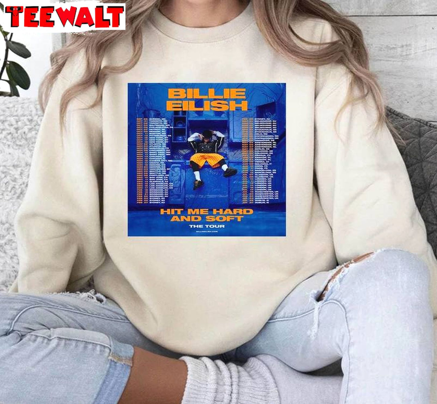 Billie Eilish Cool Design Shirt, Billie Eilish New Album Unisex Hoodie Crewneck