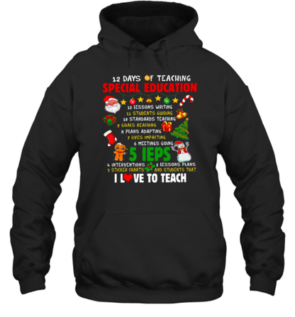 12 Days Of Teaching Special Education Teacher T-Shirt