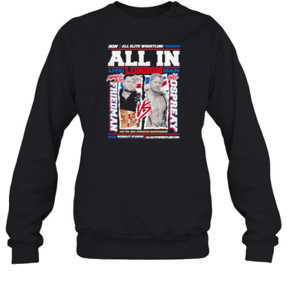 Aew All In 2024 Matchup Mjf Vs Will Ospreay T-Shirt