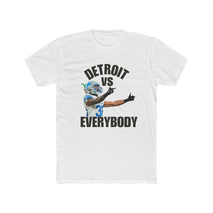 Detroit Lions Brian Branch Vs Everybody Unisex Cotton Tee