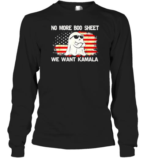 No more boo sheet we want Kamala Ghost Halloween T-Shirt