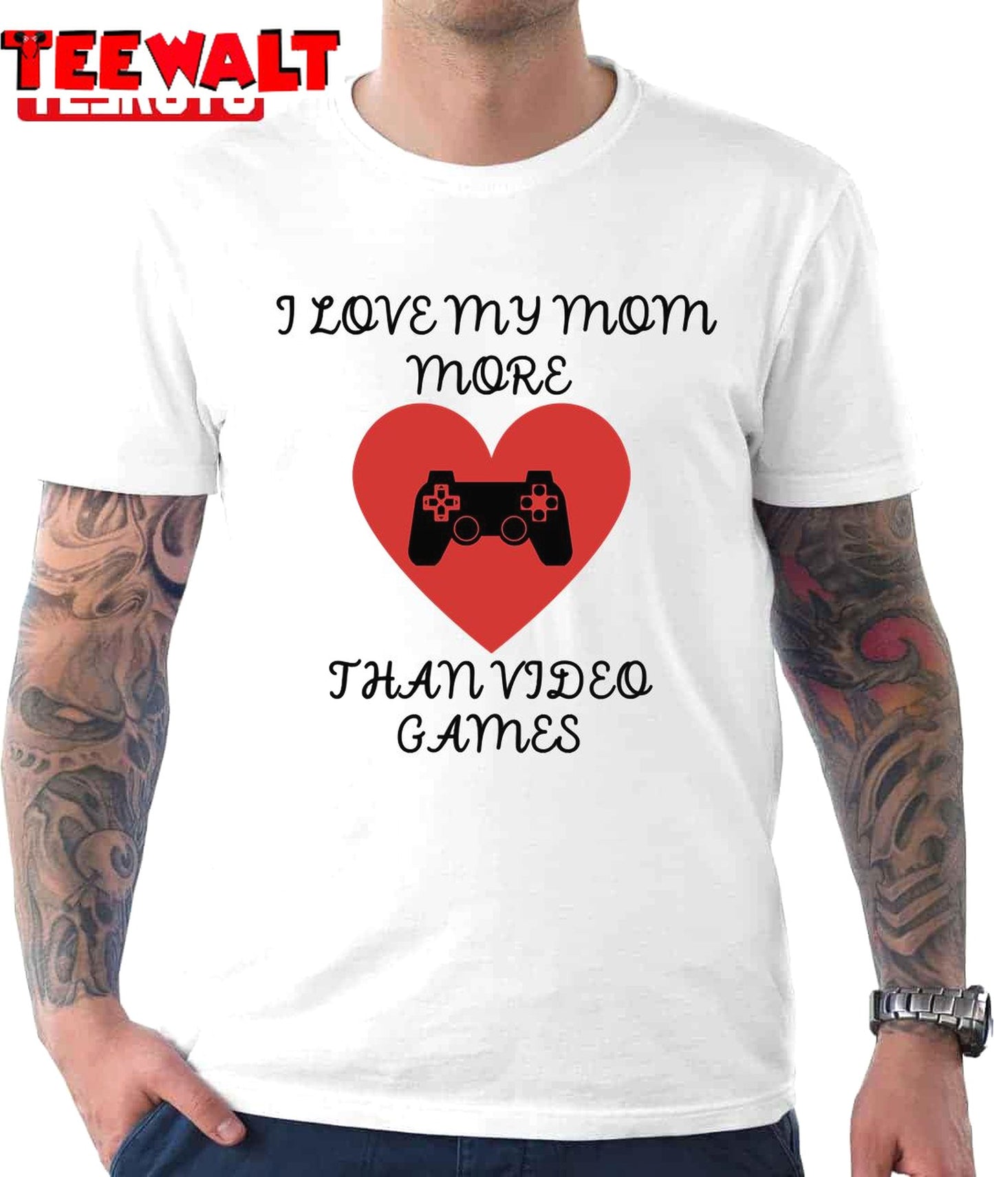 Funny I Love Mymom More Than Video Games Unisex T-Shirt