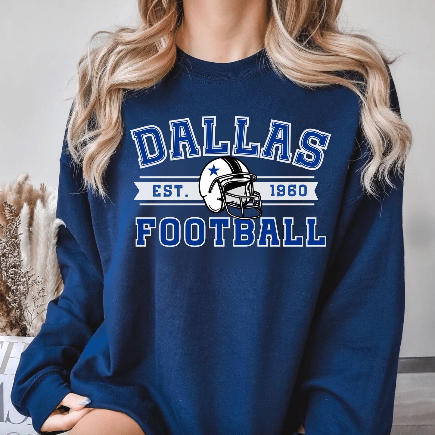 Dallas Cowboys Vintage Football Sweatshirt - Perfect Fan Gift Crewneck