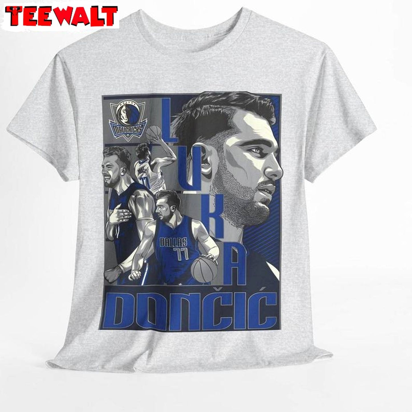 Trendy Luka Doncic Shirt, Comfort Mba Playoffs Short Sleeve Crewneck