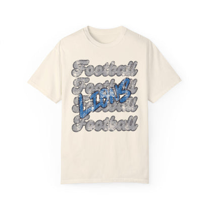 Detroit Football Vintage T-Shirt, Retro Lions Tee