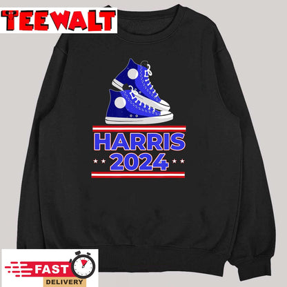 HARRIS 2024 Vote President Kamala Election Sneakers Meme T-Shirt