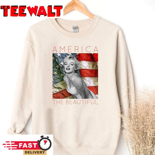 Marilyn Monroe America The Beautiful Unisex T-Shirt