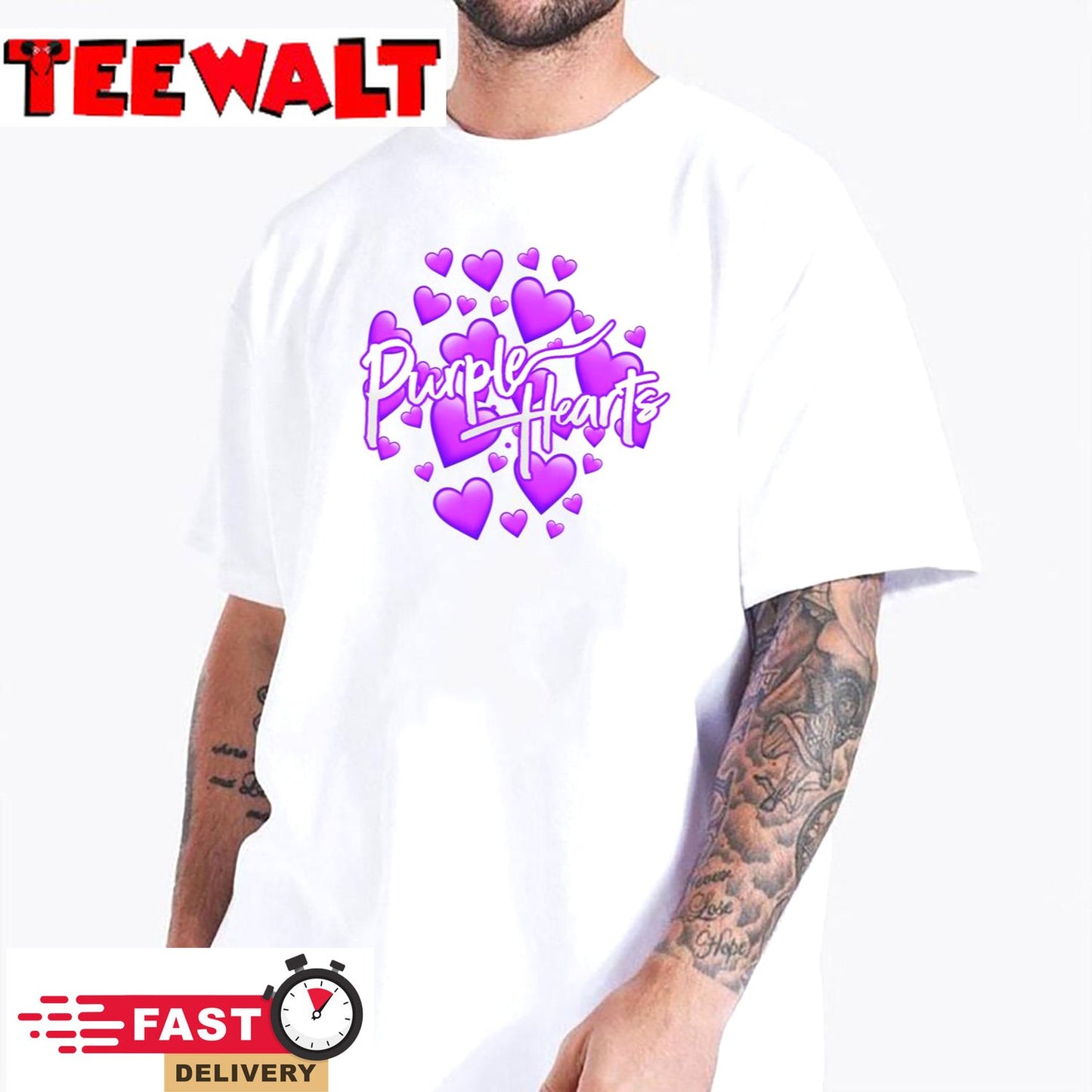 Purple Heart Art Unisex T-Shirt