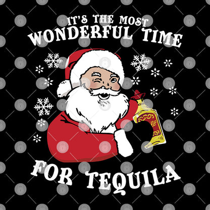 Santa Tequila Shirt It's The Most Wonderful Time For Tequila