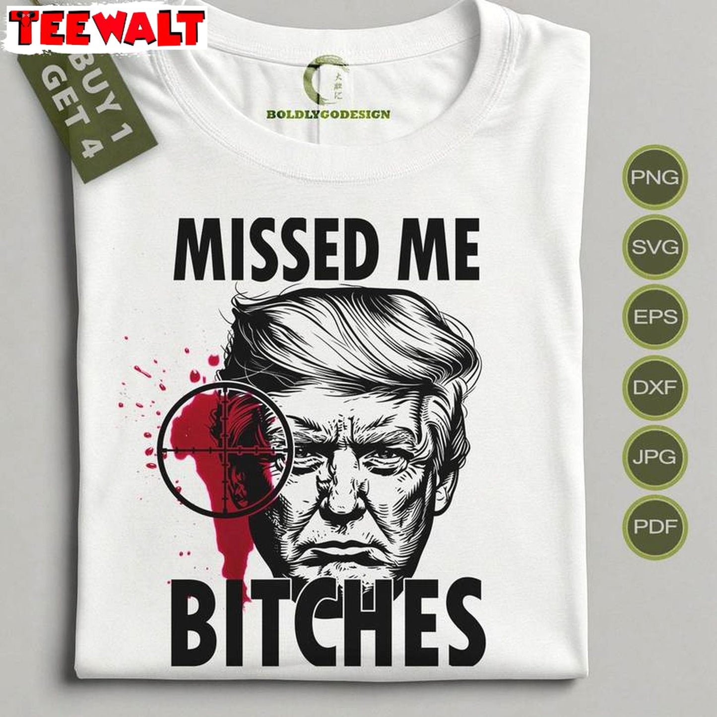 Trump Shot Maga Republican Unisex Hoodie, Limited You Missed Bitches Shirt Sweater