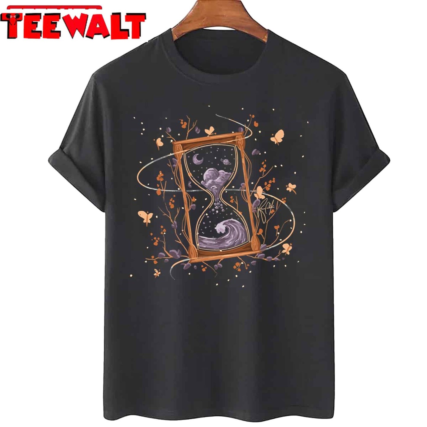 Hourglass Time Magical Art Unisex T-Shirt