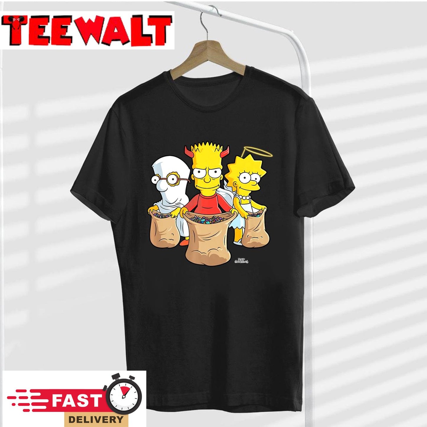 The Simpsons Trick or Treat Treehouse of Horror Halloween Premium T-Shirt