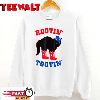 Rootin And Tootin Cowboy Cat T-Shirt