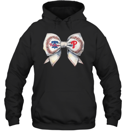 Philadelphia Phillies Bow In Love Baseball Girl 2024 T-Shirt