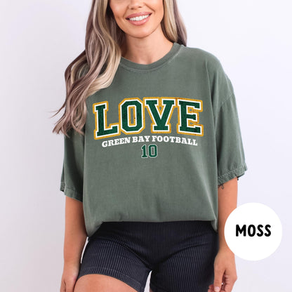 Jordan Love Vintage Style Green Bay Football Shirt Sweatshirt 1783620675