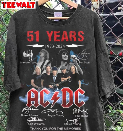 New Rare Acdc Band Shirt, Rock And Roll Inspirational Unisex Hoodie Crewneck