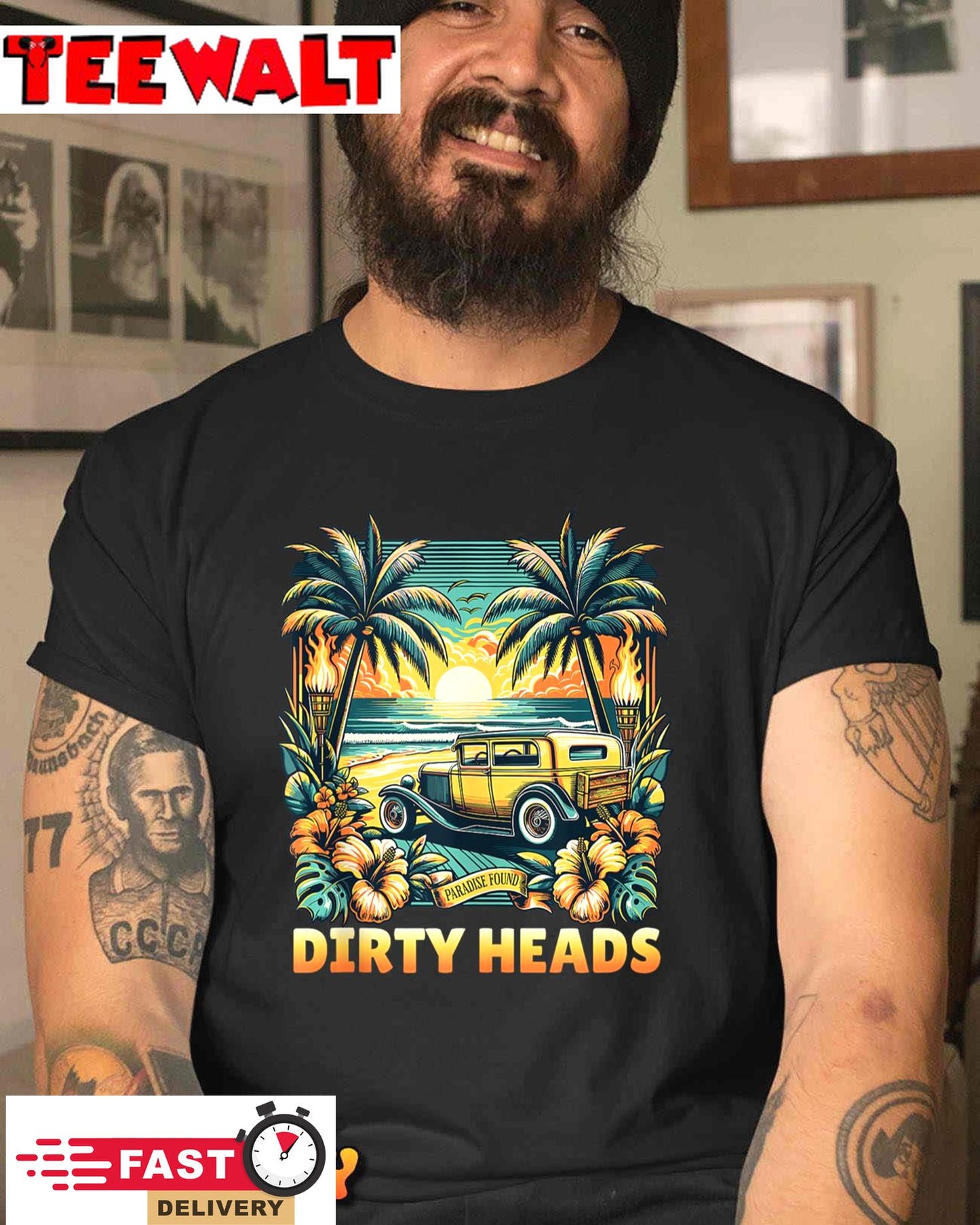 Dirty Heads Retro Beach T-Shirt Tank Top