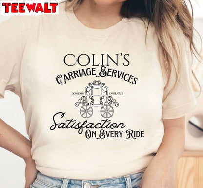 Colins Carriage Short Sleeve , Trendy Penelope And Colin Bridgerton Shirt Tank Top