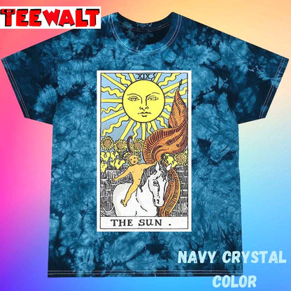 The Sun Tarot Unisex Tie Dye Tee