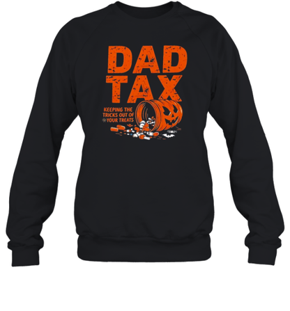 Dad Tax Keeping The Tricks Out Of Your Treats Halloween Pumpkin T-Shirt