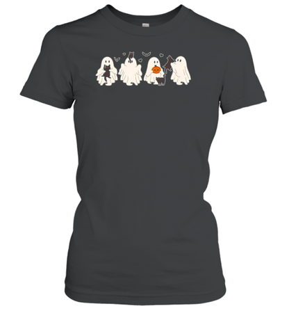 Cute Ghost Cats Halloween T-Shirt