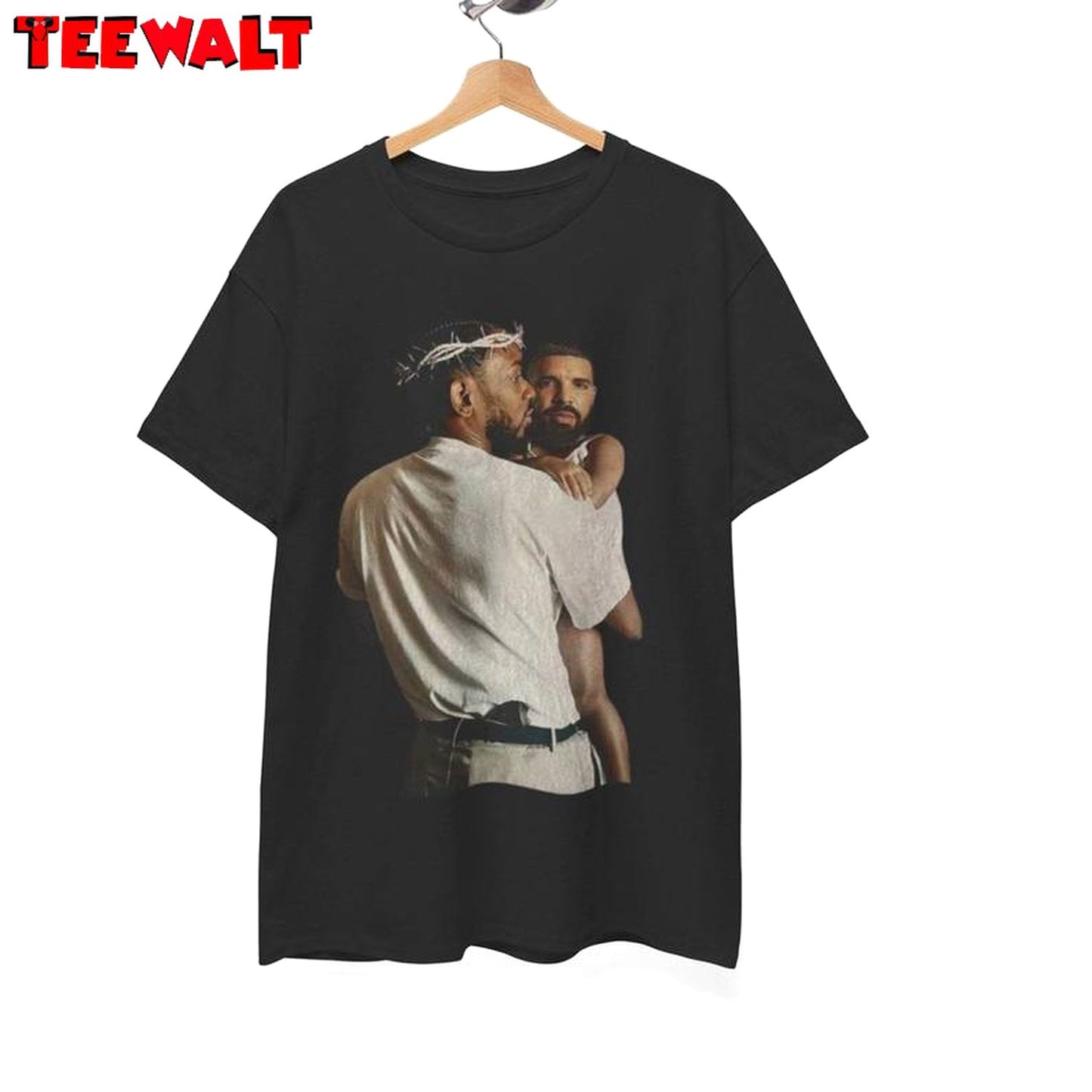 Kendrick Lamar Holding Baby Drake T Shirt, Creative Kendrick Lamar Shirt Sweater