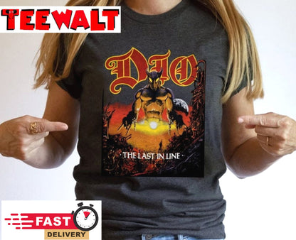 Dio Last In Line Tour Heavy Metal Rock Band Concert T Shirt