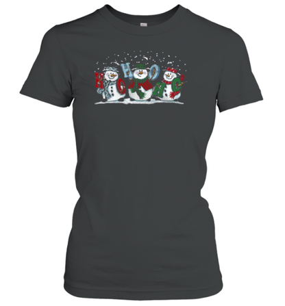 Dancing Snowman Ho Ho Ho Teacher T-Shirt