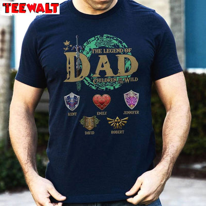 Limited The Legend Of Dad Shirt, Funny Zelda Dad Shirt Long Sleeve Tank Top