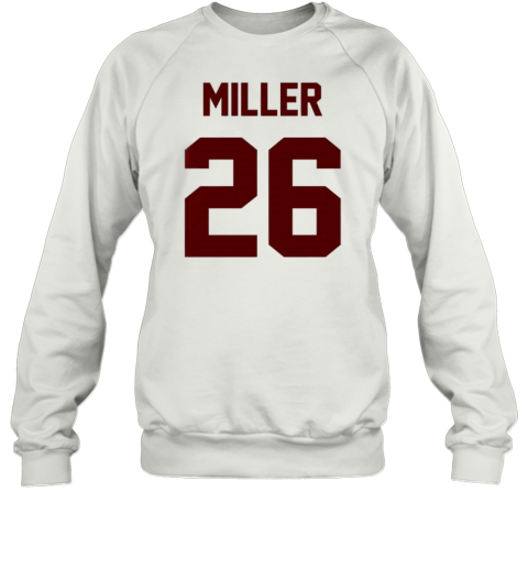 Alabama Football Jam Miller 26 Number And Name T-Shirt