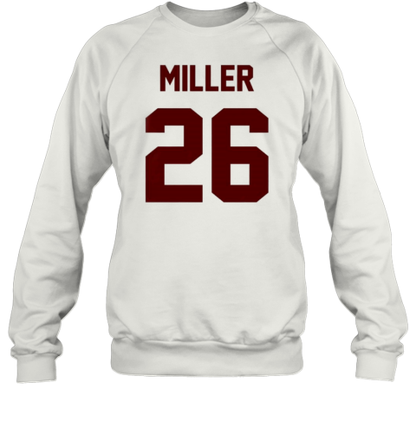 Alabama Football Jam Miller 26 Number And Name T-Shirt