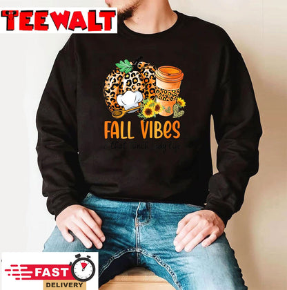 Fall Vibes And That Lunch Lady Life Pumpkin Thanksgiving T-Shirt