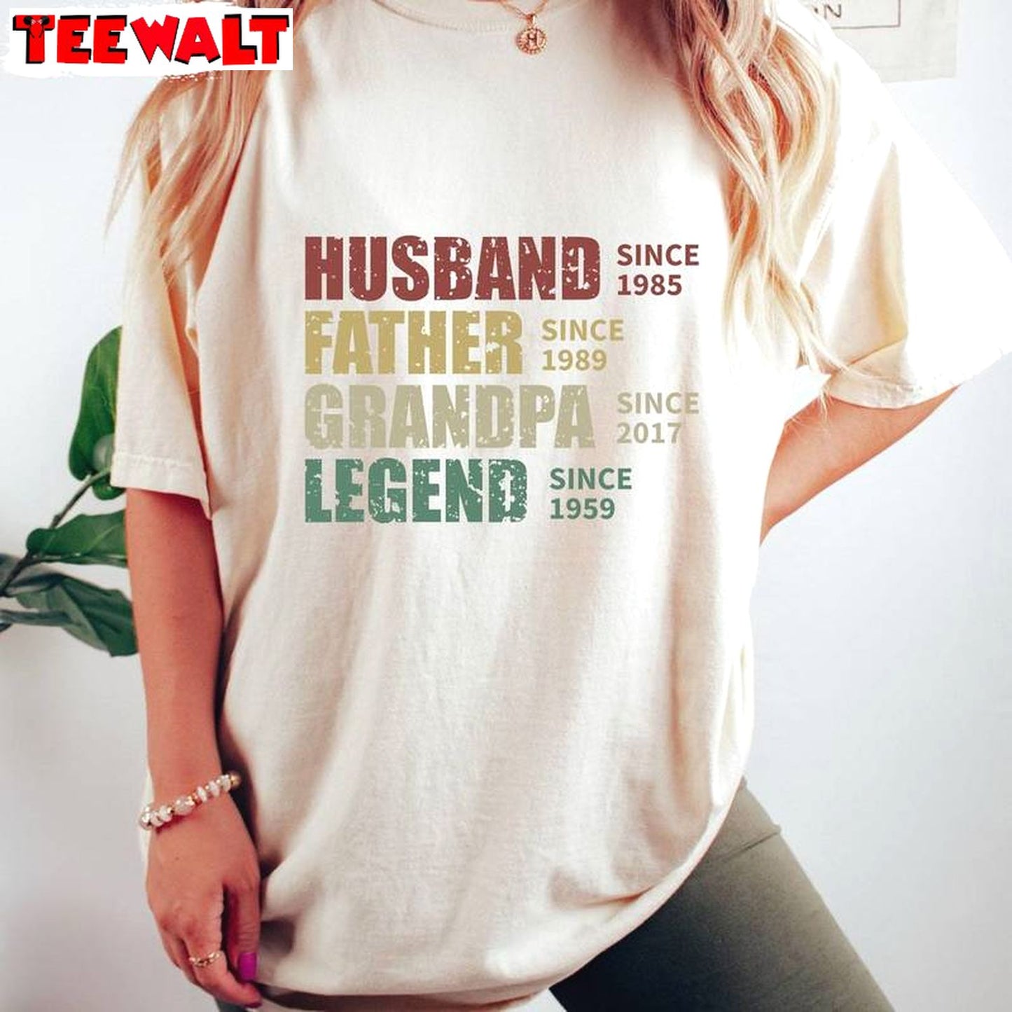 Trendy Husband Father Grandpa Legend Shirt, Unique Short Sleeve Gift For Husband