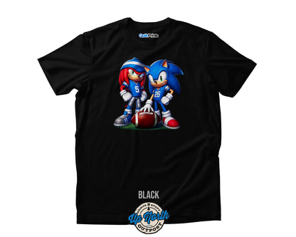 Sonic And Knuckles Detroit Football T-Shirt