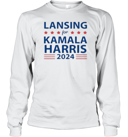 Lansing For KAMALA HARRIS For PRESIDENT 2024 T-Shirt