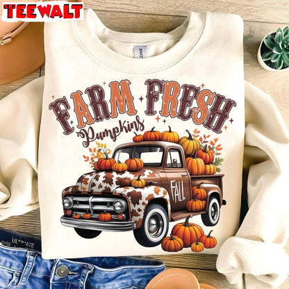 Farm Retro Fall Fresh Pumpkins Shirt