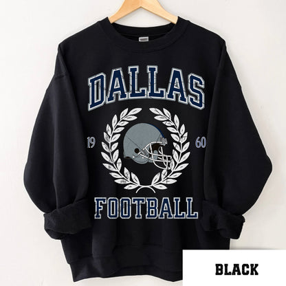 Dallas Football Sweatshirt Vintage Crewneck - Perfect Dallas Fan Gift