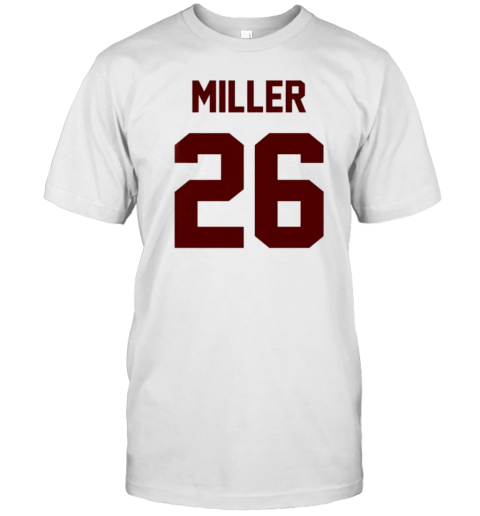 Alabama Football Jam Miller 26 Number And Name T-Shirt