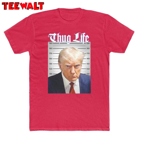 Cool Design Thug Life Trump Shirt, Funny Meme Long Sleeve Tank Top