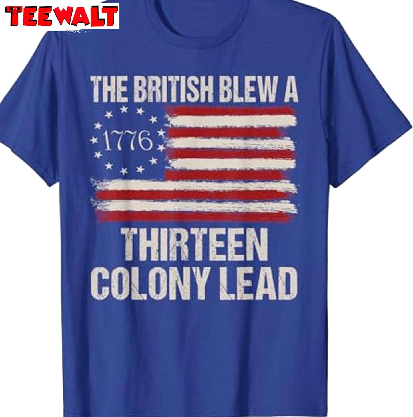 America Flag Modern Long Sleeve , Unique British Blew 13 Colony Lead