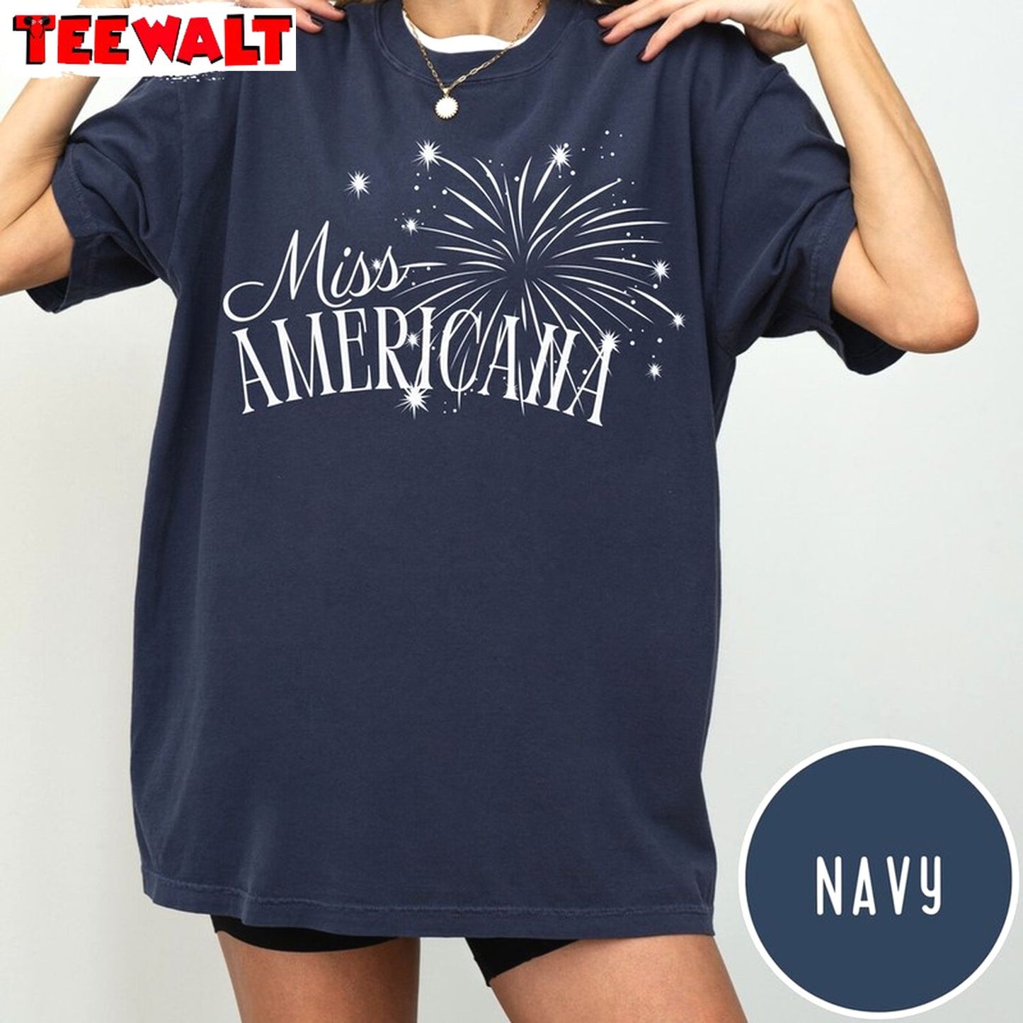 Trendy Miss Americana Shirt, Cool Design Swiftie Long Sleeve Tee Tops