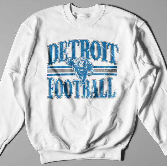 Detroit Football Game Day Vintage Sweatshirt Hoodie