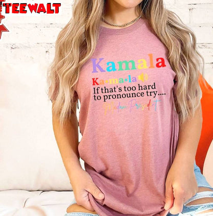 Colorful Kamala Definition Shirt, Female President