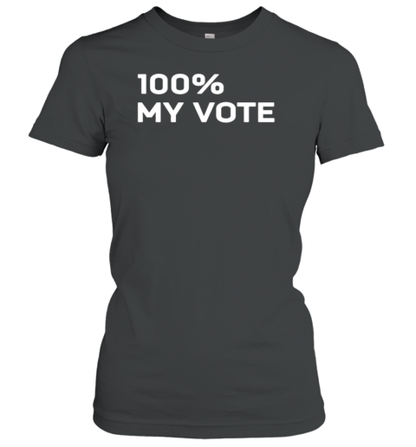 Amanda Gorman Wearing 100 My Vote T-Shirt