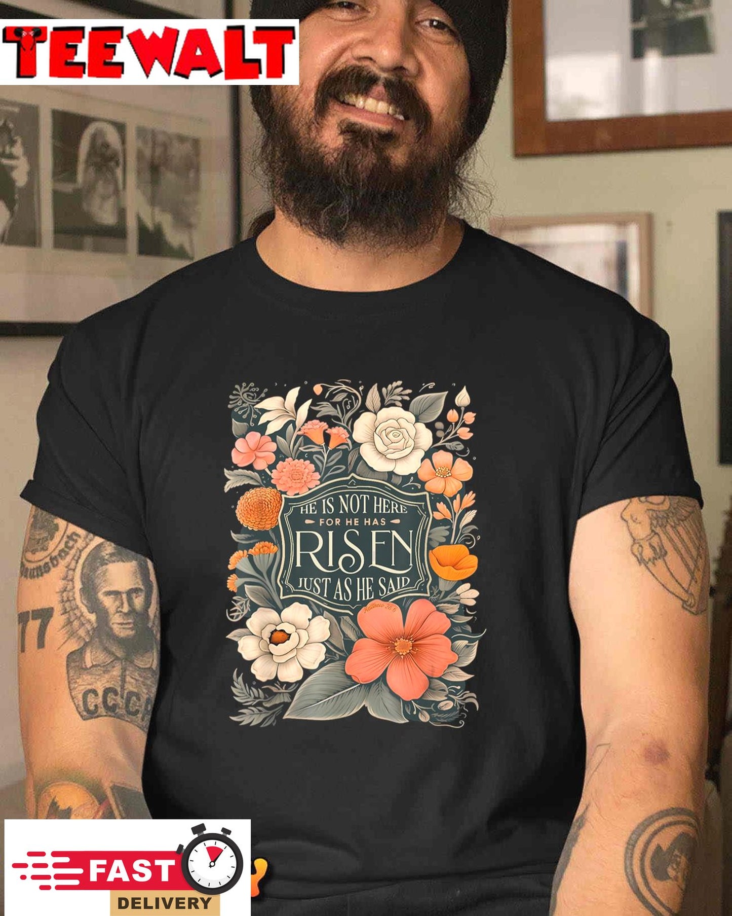 Easter Christian He Is Not Here He Has Risen Just As He Said T-Shirt