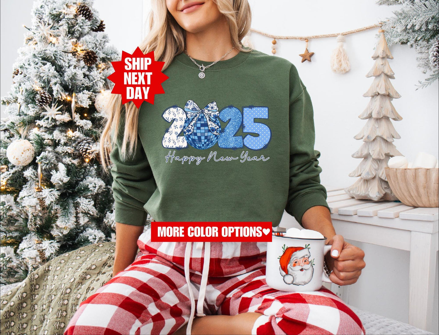 New Year 2025 Happy Crew Sweatshirt